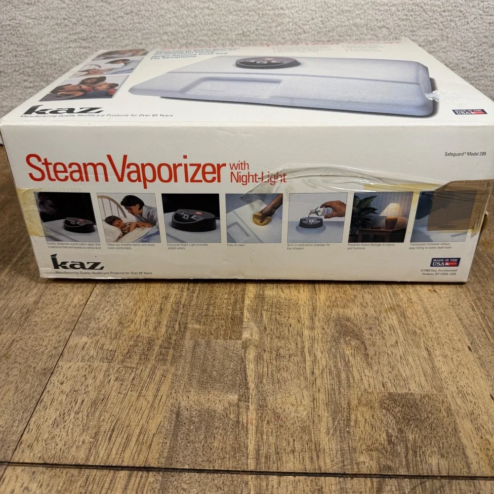 Kaz Safeguard Model 285 Steam Vaporizer with Night Light Pure Warm Vapor